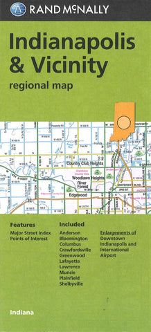 Buy map Indianapolis, Indiana and Vicinity Regional