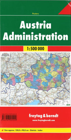 Buy map Austria administration : 1:500,000 = Österreich verwaltung : 1:500,000