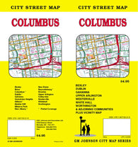Buy map Columbus, Ohio by GM Johnson