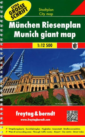Buy map Munich, Germany, Large Print Pocket Atlas by Freytag-Berndt und Artaria