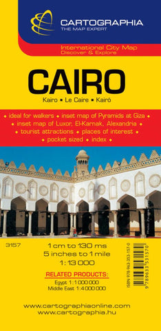 Buy map Cairo, Egypt by Cartographia
