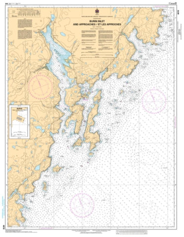 Buy map Burin Harbours and Approaches/et les Approches by Canadian Hydrographic Service