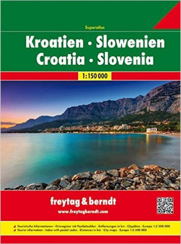 Buy map Croatia and Slovenia, Atlas by Freytag-Berndt und Artaria