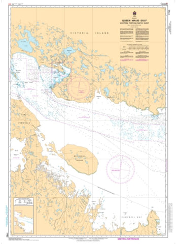 Buy map Queen Maud Gulf Western Portion/Partie Ouest by Canadian Hydrographic Service