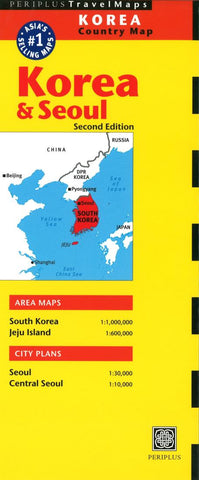 Buy map Seoul, Korea and Korea by Periplus Editions
