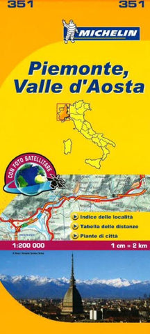 Buy map Piemonte and Valle DAosta, Italy (351) by Michelin Maps and Guides
