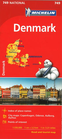 Buy map Michelin: Denmark Road and Tourist Map by Michelin Travel Partner