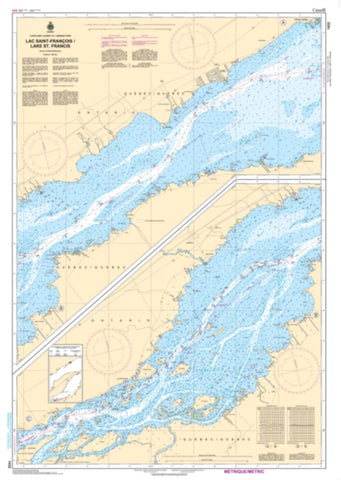 Buy map Lac Saint-Francois/Lake St. Francis; B-C by Canadian Hydrographic Service