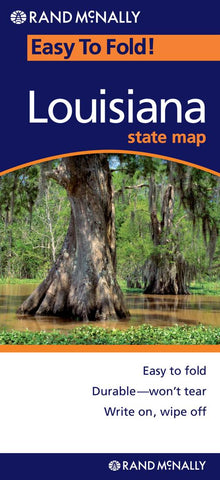 Buy map Louisiana, Easy to Fold by Rand McNally