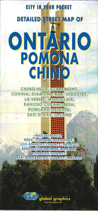 Buy map Ontario, Pomona and Chino, California by Global Graphics
