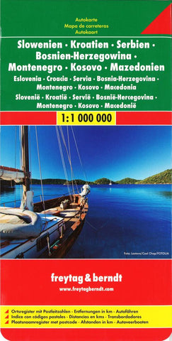 Buy map Slowenien : Kroatien : Serbien : Bosnien-Herzegowina : Montenegro : Kosovo : Mazedonien = Eslovenia : Croacia : Servia : Bosnia-Herzegovina : Montenegro : Kosovo : Macedonia = Slovenië : Kroatië : Servië : Bosnië-Hercegovina : Montenegro : Kosovo : M