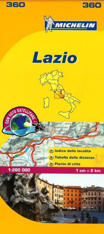 Buy map Lazio, Italy (360) by Michelin Maps and Guides