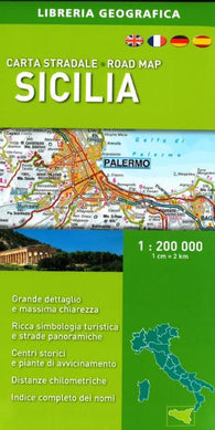 Buy map Sicily, Road Map by Libreria Geografica