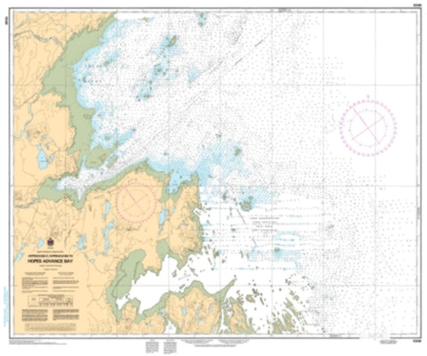 Buy map Approches a/Approaches to Hopes Advance Bay by Canadian Hydrographic Service