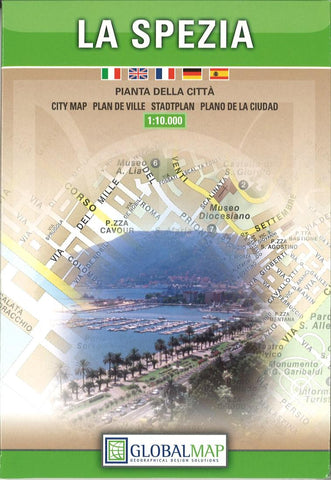 Buy map La Spezia, Italy by Litografia Artistica Cartografica