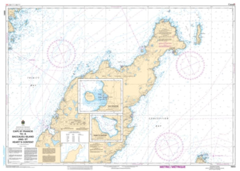 Buy map Cape St. Francis to/a Baccalieu Island and/et Hearts Content by Canadian Hydrographic Service