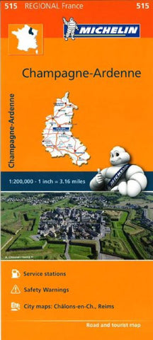 Buy map Champagne, Ardennes (515) by Michelin Maps and Guides