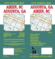 Buy map Augusta, Georgia and Aiken, South Carolina by GM Johnson