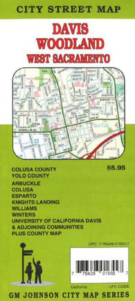 Buy map Yolo County, Davis, Woodland, Glen County and Colusa County, California by GM Johnson