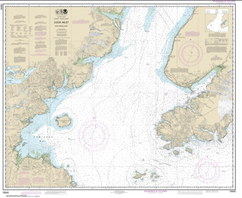Buy map Cook Inlet-southern part (16640-25) by NOAA