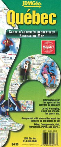 Buy map Québec Recreation Map by JDM Géo Inc.