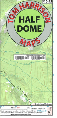 Buy map Half Dome Topographic Hiking Map