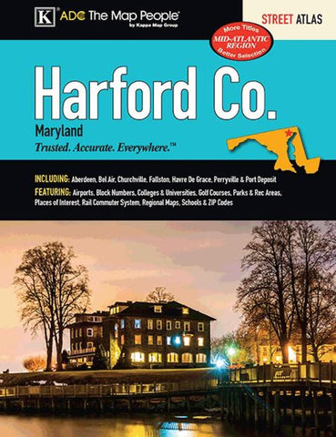 Buy map Harford County, MD, Street Atlas by Kappa Map Group
