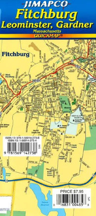 Buy map Fitchburg, Leominster and Gardner, Massachusetts, Quickmap by Jimapco