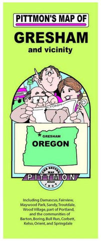 Buy map Gresham, Oregon by Pittmon Map Company
