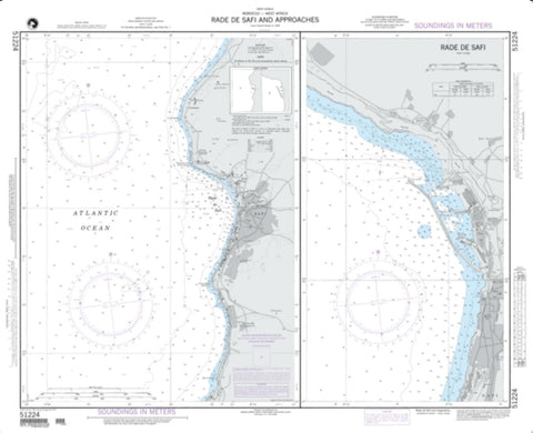 Buy map Rade De Safi And Approaches (NGA-51224-1) by National Geospatial-Intelligence Agency