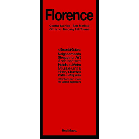 Buy map Florence, Italy: Centro Storico, San Miniato : Oltrarno, Tuscany Hill Towns by Red Maps