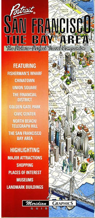 Buy map San Francisco, Calfornia and The Bay Area by Meridian Graphics