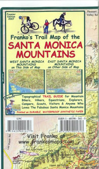 Buy map California Map, Santa Monica Mtns Trails, folded, 2007 by Frankos Maps Ltd.