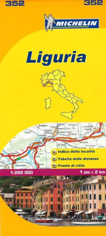 Buy map Liguria, Italy (352) by Michelin Maps and Guides