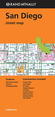 Buy map San Diego, CA - Folded Street Map