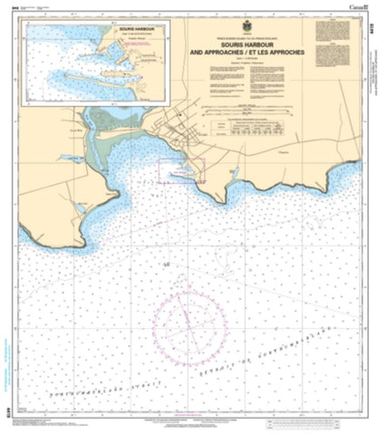 Buy map Souris Harbour and Approaches/et les Approches by Canadian Hydrographic Service