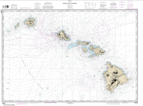 Buy map Hawaiian Islands (19004-39) by NOAA