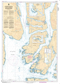 Buy map Channels/Chenaux Vicinity of/Proximite de Milbanke Sound by Canadian Hydrographic Service