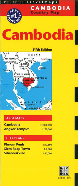 Buy map Cambodia by Periplus Editions