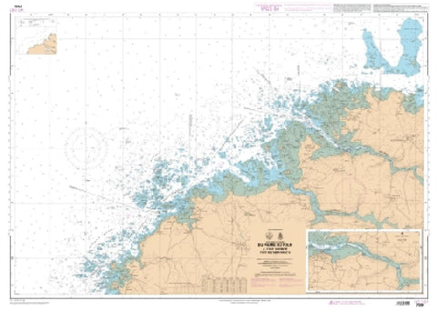 Buy map Du phare du Four a lile Vierge - Port de lAber-Wrach by SHOM