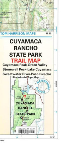 Buy map Cuyamaca Rancho State Park, California by Tom Harrison Maps