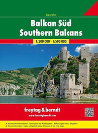 Buy map Balkans, Southern by Freytag-Berndt und Artaria