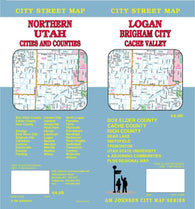 Buy map Logan : Brigham City : Cache Valley : city street map = Northern Utah : cities and counties : city street map
