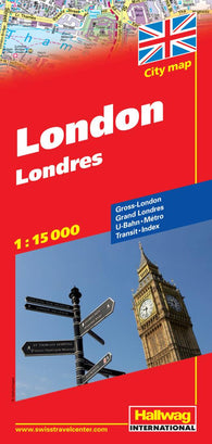 Buy map London, United Kingdom by Hallwag