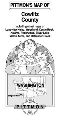 Buy map Cowlitz County, Washington by Pittmon Map Company