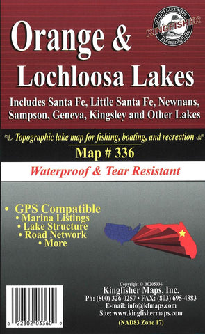 Buy map Orange/Lochloosa, FL Fishing Map