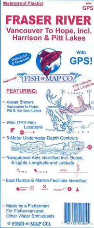 Buy map Fraser River (Vancouver to Hope, including Pitt & Harrison Lakes) Fishing Map