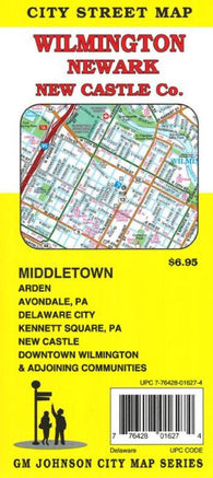 Buy map Wilmington, Newark, + New Castle Co, Delaware by GM Johnson