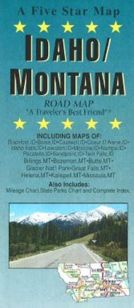 Buy map Idaho and Montana by Five Star Maps, Inc.