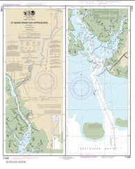 Buy map St. Marks River and approaches (11406-14) by NOAA